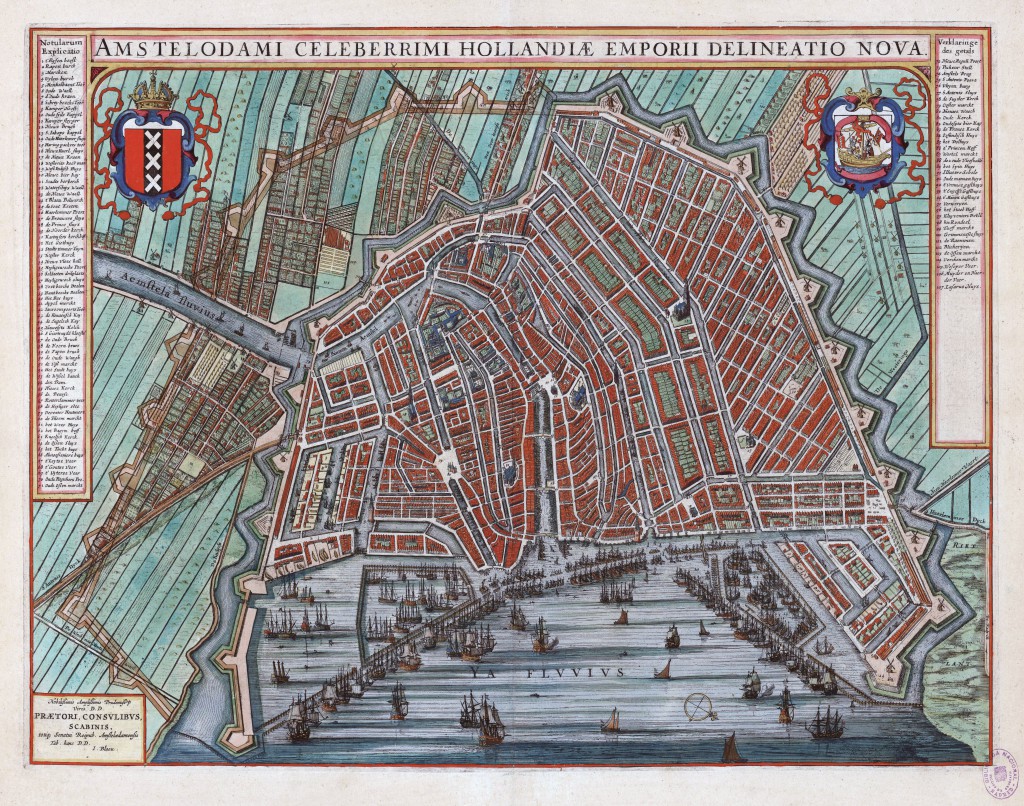 Joan Blaeu - map of Amsterdam