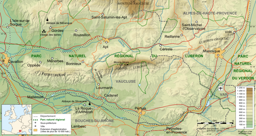 Luberon_topographic_map-fr