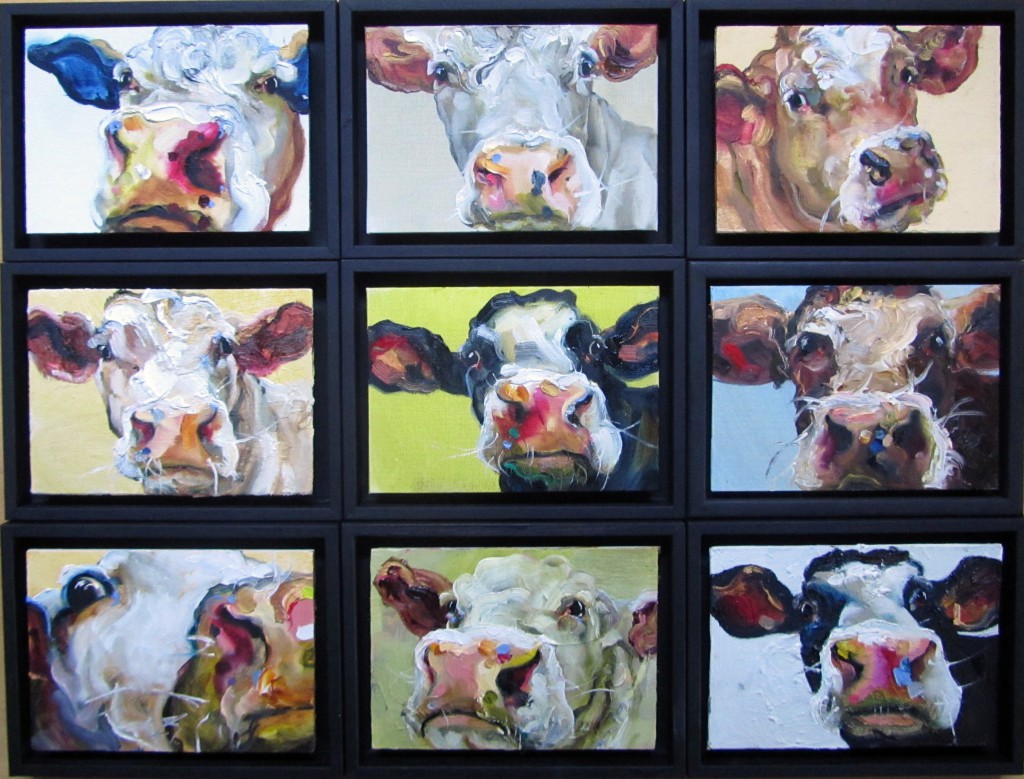 nine cows