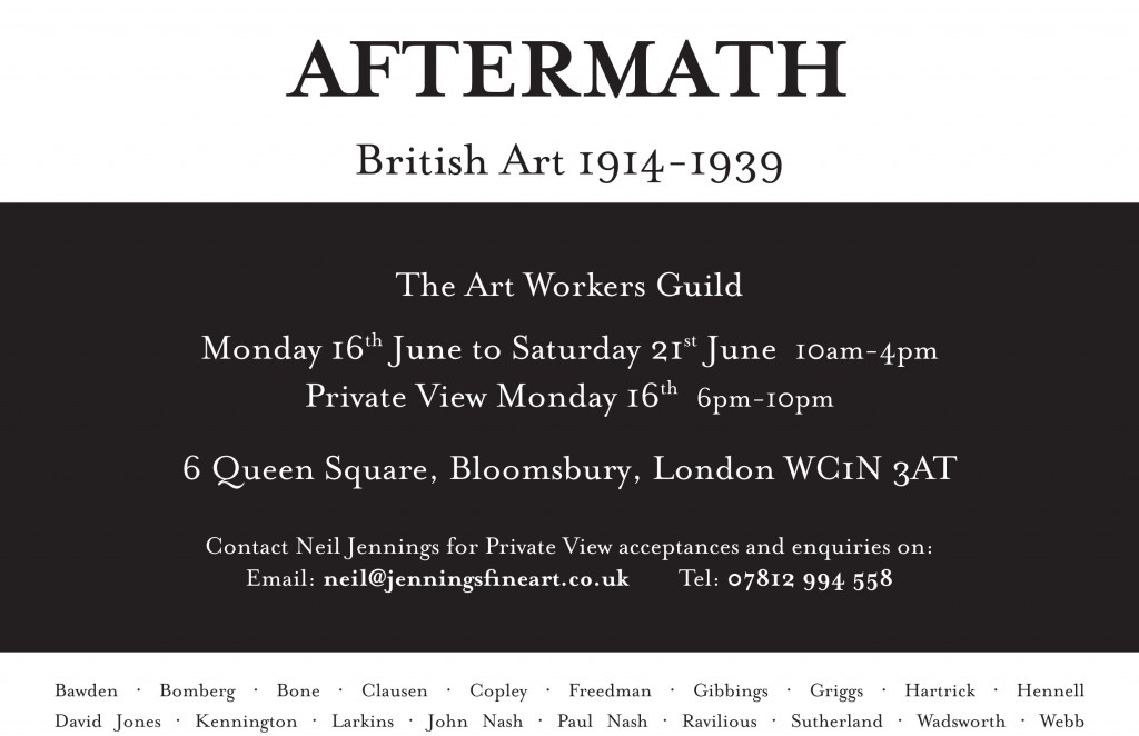 AFTERMATH MPD017144 A5 Leaflet - British 1914-1939 Neil Jennings - Client Artwork